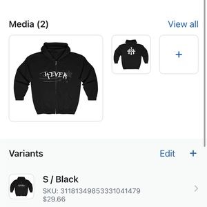 Hoodie on Shopify go tap in
